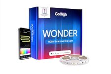 GoHigh Smart Wi-Fi or Bluetooth RGBIC LED Strip Lights 12V | 15M Colors | Music Sync | Dimmable |Scene Creation | Bedrooms, Gaming Rooms, Cove Lighting | 1-Year Warranty (5 Meter)