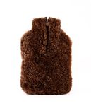 Shepherd of Sweden | Kerri Genuine Sheepskin Luxurious Hot Water Bottle Cover | Large W:22cm x H:34cm | Rusty Brown