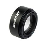 SVBONY 0.5X Telescope Focal Reducer 1.25 inches Filter Thread 28.5x0.75mm on Both Sides Reduces The Focal Length for Telescope Eyepiece Astronomical