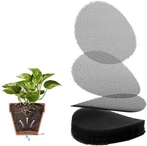 Pot Drainage Hole Mesh, 50Pcs Dia.50mm Bonsai Pot Bottom Grid Mat Mesh,Flower Pot Hole Mesh Pad