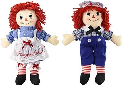 Bundle of 2 Aurora Dolls - Large 16'' Classic Raggedy Ann and Raggedy Andy