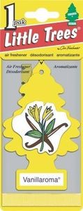 Little Tree Air Freshener Magic Tree Yellow Vanilla Scent Car Rear Vision Mirror Dangler Pack of 5