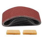 VIBRATITE Sanding Belts, 3 x 21 Inch 60 Grit Aluminum Oxide Sanding Belt for Portable Belt Sander, 10 Pack