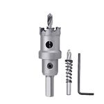 12mm (5/11 inch) Metal Steel Hole Saw with 2 Drill Bits, Hole Cutter for Thick Metal,Stainless Steel,Iron,Metal Sheet and Wood (12mm (5/11 inch))