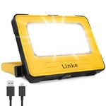 Linke Rechargeable Work Light 80W, Super Bright Camping Lights with 10000mAh Battery Portable Floodlight with Magnetic, USB, Solar Emergency Led Lantern for Tent Car Repairing Hiking & Fishing