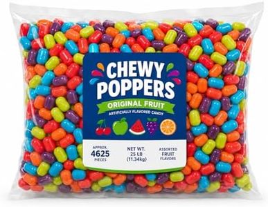 Fruit Flavored Chewy Candy Poppers – Assorted Flavors – Soft Bite-Sized Candy