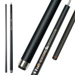 Little Monster Carbon Fiber Break Cue Pool Stick 147cm 12.9mm with Leather Bag (Black - wrapless)