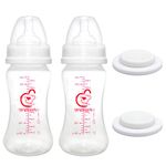 Nenesupply Wide Mouth Feeding Bottle 9z and Storage Bottle Use with Spectra S2 Spectra S1 and 9 Plus Breastpumps Inc Nipple and Sealing Disc Use with Spectra S2 Accessories and Spectra Pump Parts