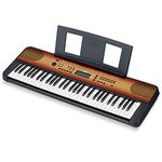 Yamaha Digital Keyboard PSR-E360MA, Maple - Entry-level digital keyboard with 61 touch-sensitive keys, portable keyboard in classic design for any living space