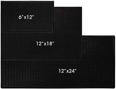 3Pcs Bar Mat Barber Mats for Clippers - Quality Rubber Bar Service Spill Mat Nonslip Flexible Barber Work Station Mat Restaurant Service Mat (3Pcs, 12×6 inch, 18×12 inch, 24×12 inch）