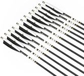 PMZ Archery 31" Mix Carbon Arrow 6pcs 12pcs for Hunting Recurve Bow(6pcs,with Stickers)