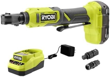 RYOBI 18V ONE+ Multi-Size Ratchet Kit Cordless 18 Volt W Battery & Charger