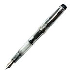 Pilot Fountain Pen Custom Heritage 92, Transparent Black Body, FM-Nib Fountain Pen