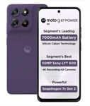 Motorola G67 Power 5G (Pantone Parachute Purple, 8GB RAM, 128GB Storage) | 6.7" FHD+ 120Hz LCD Display | Snapdragon 7s Gen2 Processor | 50MP + 8MP UW Camera | 7000mAh Battery with 30W Charger | IP64