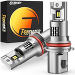 Fahren Upgraded 9004/HB1 Bulbs, 30000LM 800% Ultra Brighter, 1:1 Size 9004 HB1 Fog Light Bulb, 6500K Cool White, Direct Installation, Pack of 2