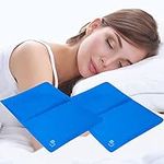 Supply Cube 2 Pack Gel Cooling Mat | Cooling Gel Pillow for Absorbs and Dissipates Heat | Cooling Pillow Cushion Pads for Night Sweats & Cooling Pillow Increase Sleep Quality