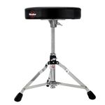 Gibraltar Drum Stool 5000 Series (round seat diameter: 33cm, vinyl seat, memory lock, infinite height adjustment, 'Super Foot' rubber feet, stability, comfortable)