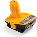 WOODSTARTER DCA1820 Battery Adapter for Dewalt 18V Power Tools, Compatible with Dewalt 20V Lithium Batteries DCB201 DCB206,Convert 20 Volt Battery to 18 Volt Nicd DC9096 DE9095