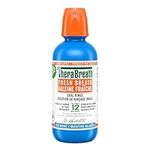 TheraBreath Fresh Breath Oral Rinse - Icy Mint | Fights Bad Breath | Certified Vegan, Gluten-Free, & Kosher | 473ml