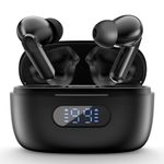 HOTOWON Wireless Ear Buds Bluetooth Earbuds, 28H Playtime LED Power Display, Bluetooth 5.1 Headphone in-Ear Earbuds with Mic, Noise Cancellation Earphones Stereo Sound for Android/iOS