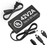 42V 2A Electric Scooter Charger, Compatible with Segway Ninebot/Gotrax/Jetson 36V Scooters and Hoverboards, UL Certified 36V Lithium Battery Charger– Auto Shut-Off, V0 Flame-Retardant Case