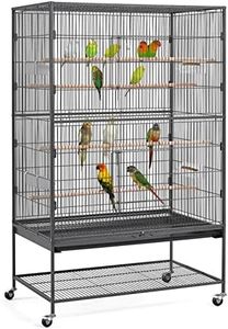 Yaheetech 60.5inch Extra Large Bird Cage Metal Parrot Cage Flight Cage for Cockatiels African Grey Quaker Green Cheek Sun Conure Medium Birds Parrots