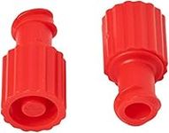 Universal UN940 Obturator Male/Female Luer Lock Caps Red (Pack of 100)