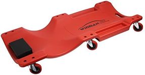 WINTOOLS Low Profile Red 40 Inch Creeper Garage Plastic Rolling Car Repair Mechanic Cart