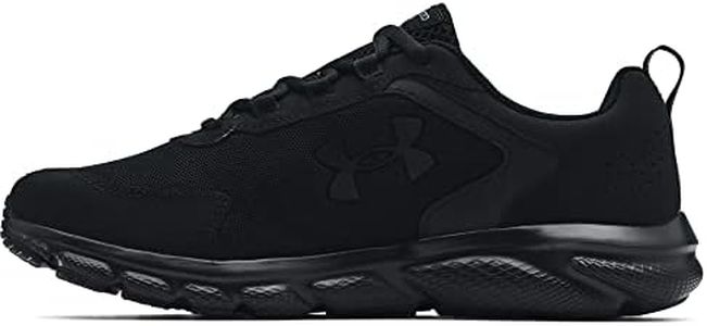 Under Armour Mens Charged Assert 9 Running Shoe, Black (002 Black, 11 US