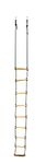 Mihad Climbing Rope Ladder for Kids, Adults - Outdoor/Indoor, Playground Equipment - Suitable for Tree Climbing, Chimney, Tank and Silo Cleaning Ladder Material - Silk Rope, Wood, Width 38cm,(3 Meter)