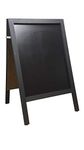 A Board - Chalkboard - Blackboard - Pavement Board - All Black - for USE with Traditional Chalk and/OR Liquid Chalk PENS. Weight 10KGS Height 100cm x Width 61cm.