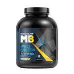 MuscleBlaze 100% Whey Protein, Ultra Premium Blend with Whey Protein Concentrate & Whey Protein Isolate, 25 g Protein per Scoop (Vanilla, 2 kg / 4.4 lb)