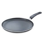 Prestige Aluminium Omega Select Plus Non-Stick Omni Tawa, 27.5 cm, Black