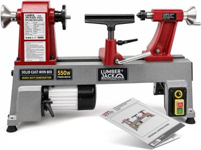 LUMBER JACK Mini Wood Lathe – Compact Benchtop Turning Tool