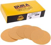 Dura-Gold - Premium - 100 Grit 3" Gold Hook & Loop Sanding Discs for DA Sanders - Box of 30 Sandpaper Finishing Discs for Automotive and Woodworking