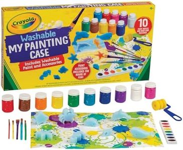 Crayola Washable My Painting Case, Activity Set for Kids, Includes Washable Paint and Accessories for Hours of Fun, Set for Little Artists
