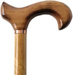 Gents Wooden Scorched Derby Cane wi