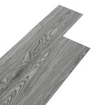 INMOZATA 36Pcs Self-Adhesive PVC Flooring Planks Floorboard Planks Waterproof Floor Wall Stickers for Kitchen Bathroom Home Floor Tile (Grey)