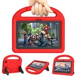 All-New Tablet 7 Case for Kids-Kricsertg Shockproof Kids-Proof Protective Case with Handle for Tablet 7(12th Generation, 2022 Release), Not Fit iPad Android 7inch Tablet - Red