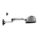 Ergotron LX Wall Mount Keyboard Arm - Keyboard/mouse arm mount tray - wall mountable - polished aluminium,Black