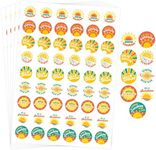 Decorably 1,080 Sunshine Stickers Bulk, 20 Sheets Sun Stickers for Kids, You are My Sunshine Stickers, You are My Sunshine Sticker, Sending Sunshine Stickers, Positive Stickers for Kids Happy Stickers