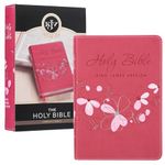 Pink Faux Leather Compact King James Version Bible