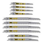 10 x SabreCut SCRSKW10A Mixed S644D S1531L S2345X Fast Wood Cutting Reciprocating Sabre Saw Blades Compatible with Bosch Dewalt Makita and many others