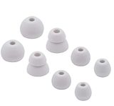 ALXCD Ear Tips Replacement for Beats Flex Wireless Earphones, S/M/L/D 4 Sizes 4 Pairs Soft Silicone Eargel Earbuds Tips, Fit for Beats Flex, 4 Pairs (Gray)