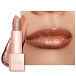 Oulac Nude Brown Lipstick for Women - Tinted Lip Balm Moisturizing, Creamy Texture, Lightweight Lip Makeup Vegan Beauty, PG06 Precious Moment