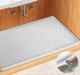 Winisok Waterproof Under Sink Mat -34” x 19” Cabinet Liner for Kitchen & Bathroom, Shelf Protector Silicone Under Sink Tray, Kitchen Cabinet Organizers and Storage Sink Drip Tray