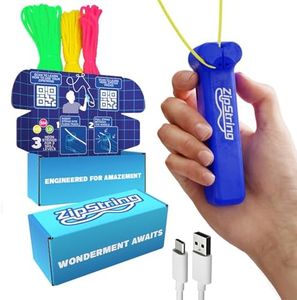 ZipString Original - As Seen on Shark Tank - Classic ZipString Rope Launcher Toy, Perfect for Kids & Adults - Fly a String Loop in The Air for Endless Tricks & Fun, Wonderment Awaits, Bodacious Blue
