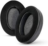 Brainwavz Hybrid Memory Foam Earpad - Black PU/Velour - Suitable for Large Over The Ear Headphones - AKG, HifiMan, ATH, Philips, Fostex