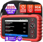 LAUNCH CRP129X Elite 2025 New OBD2 Scanner for Car, FCA AutoAuth, 8 Reset Oil/EPB/SAS/TPMS/BMS/Throttle/DPF Reset/Injector Coding, Scan Tool for ABS/SRS/at/Engine, Lifetime Free Update, Auto VIN