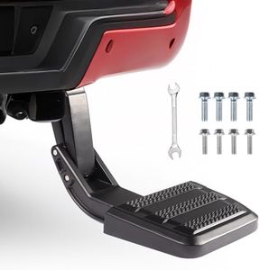 Upgraded Heavy-Duty Aluminum Truck Bed Steps Compatible with Toyota Tacoma 2024 2025 2026, Solid One-Piece Construction Tailgate Step, 350 LBS Rear Bed Steps Replace PT392-35920